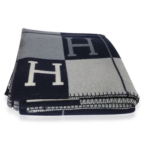 hermes avalon blanket blue